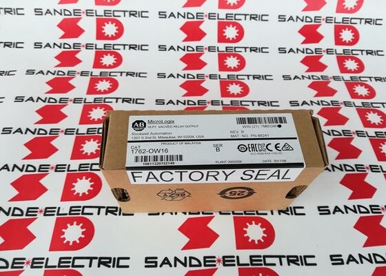 Bir fabrika mühürlü Allen Bradley Mikrologix 16 puanlı çıkış modeli 1762-OW16 1762OW16 1762-0W16