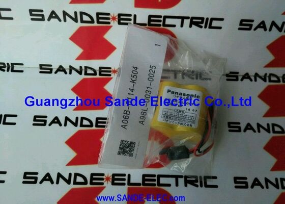 Panasonic Servo bataryası A06B-6114-K504 A98L-0031-0025 A06B6114K504 A98L00310025 AO6B-6114-K5O4 A98L-OO31-OO25