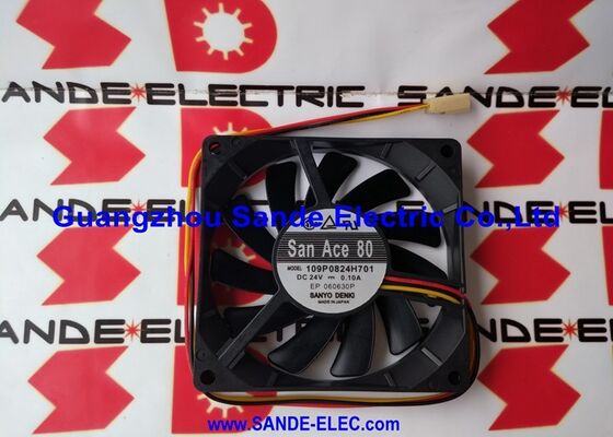 Sanyo Denki Fan 3 tel DC24V 0.10A SanAce80 109P0824H701 stok 1O9PO824H7O1