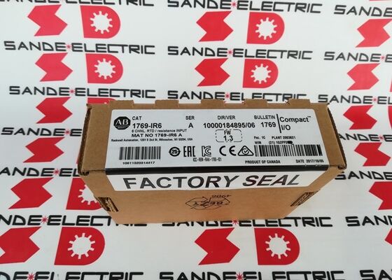Yeni bir Allen-Bradley 1769-IR6 CompactLogix 6 Kanal RTD / Direnç Giriş Modülü