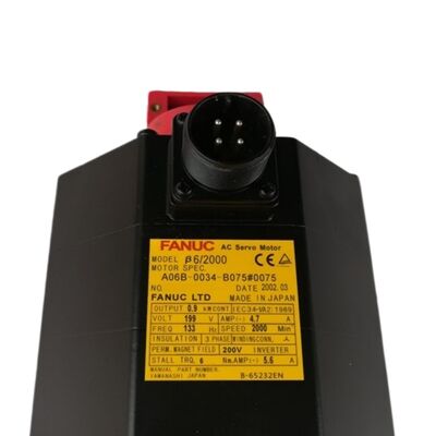 Yeni ve kullanılmış FANUC Servo Motor A06B-0034-B075#0075 A06B0034B075#0075 AO6B-OO34-B075#OO75