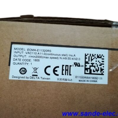 Delta ECMA-E11320RS AC servo motor sürücü seti 2.0kw 2000rpm 9.55Nm