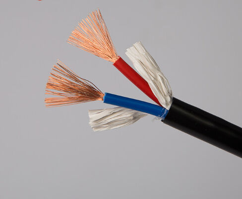 GB bakır çekirdek güç kablosu 2 çekirdek RVV0.5 0.75 1.0 1.5 2.5 4 kare izleme yumuşak kablo kablosu