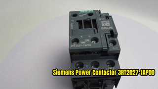 Siemens 3RT2027-1AP00 Motor Kontrolü için 230V AC Kontaktör Ürün tanıtım videosu